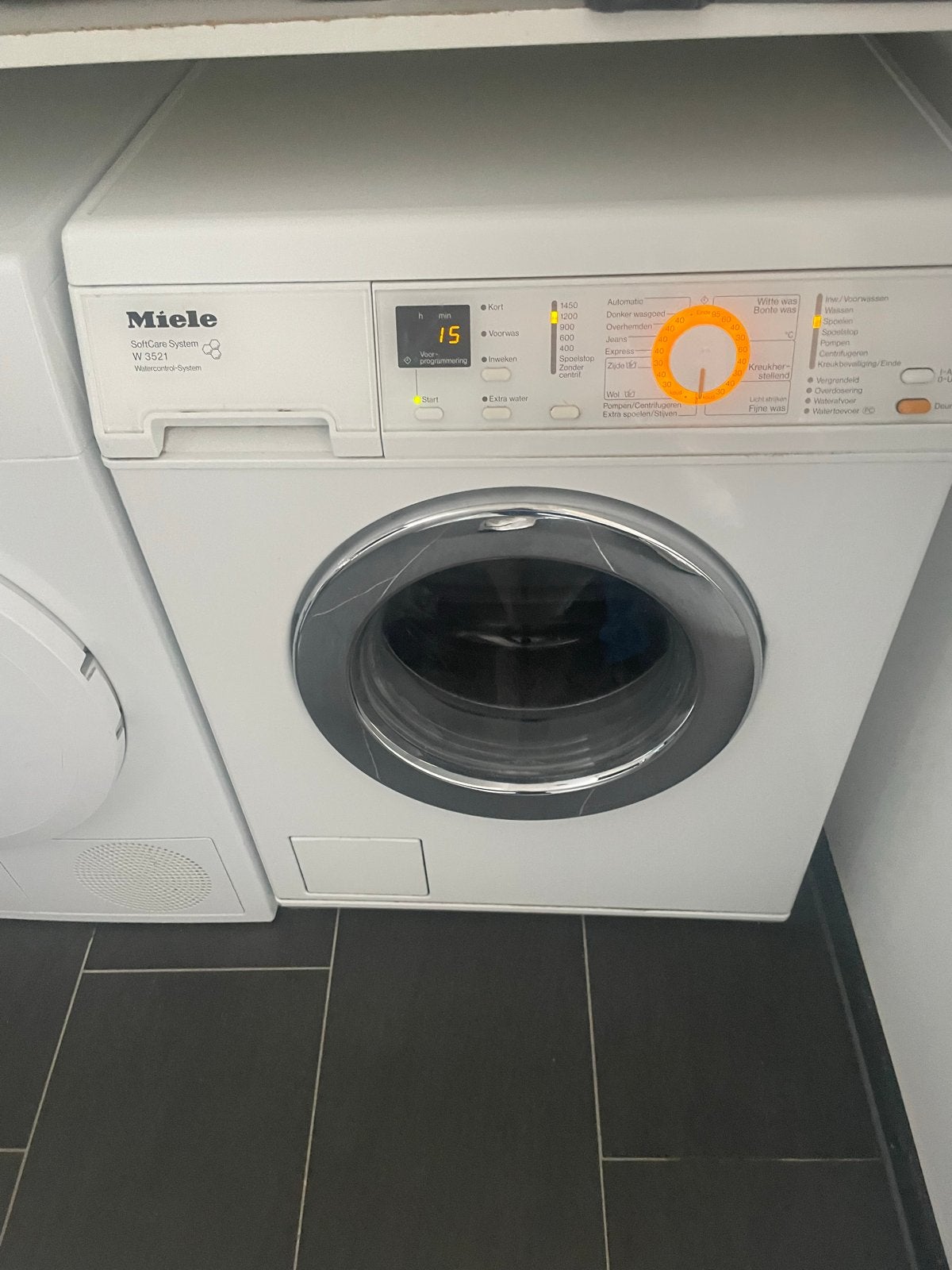 Miele W 3521 SoftCare System Wasmachine, Ophalen, Gebruikt, Handwasprogramma, Voorlader