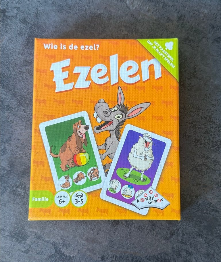 Ezels Wie is de ezel? Kaartspel - Familie editie, Hobby en Vrije tijd, Gezelschapsspellen | Kaartspellen, Drie of vier spelers