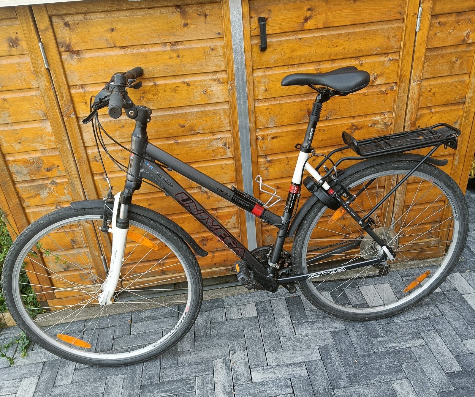 MTB fiets met 21 versnellingen, Gebruikt, Velgrem, Dames, Geen vering