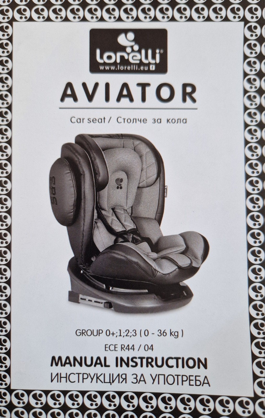 Twee Lorelli Aviator SPS Isofix Autostoelen Grey Groep 0+/1/, Gebruikt, 0 t/m 18 kg, Zijbescherming, Isofix