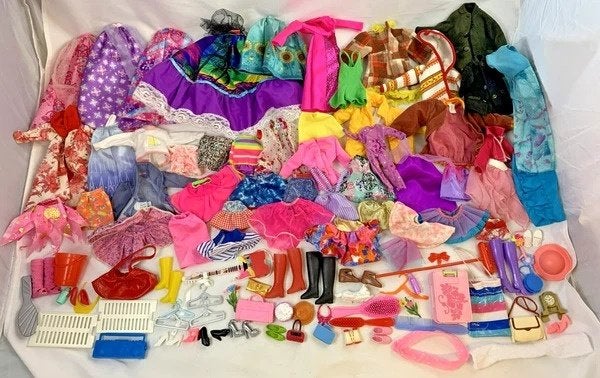 Barbie Kleding Accessoires Schoenen Tassen 80s 90s partij