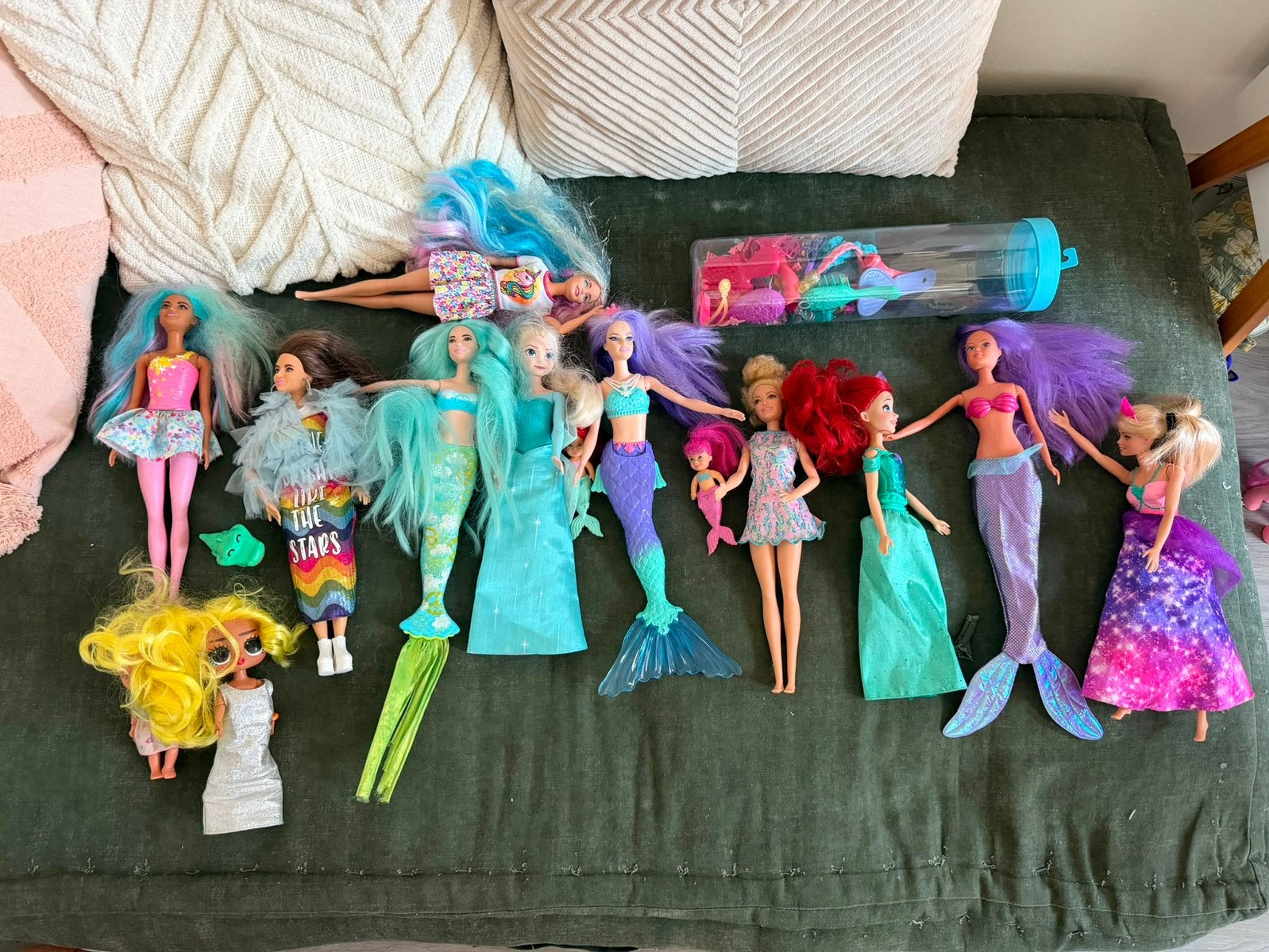 Barbie, camper, huis, beautysalon en restaurant, Ophalen of Verzenden, Gebruikt, Barbie