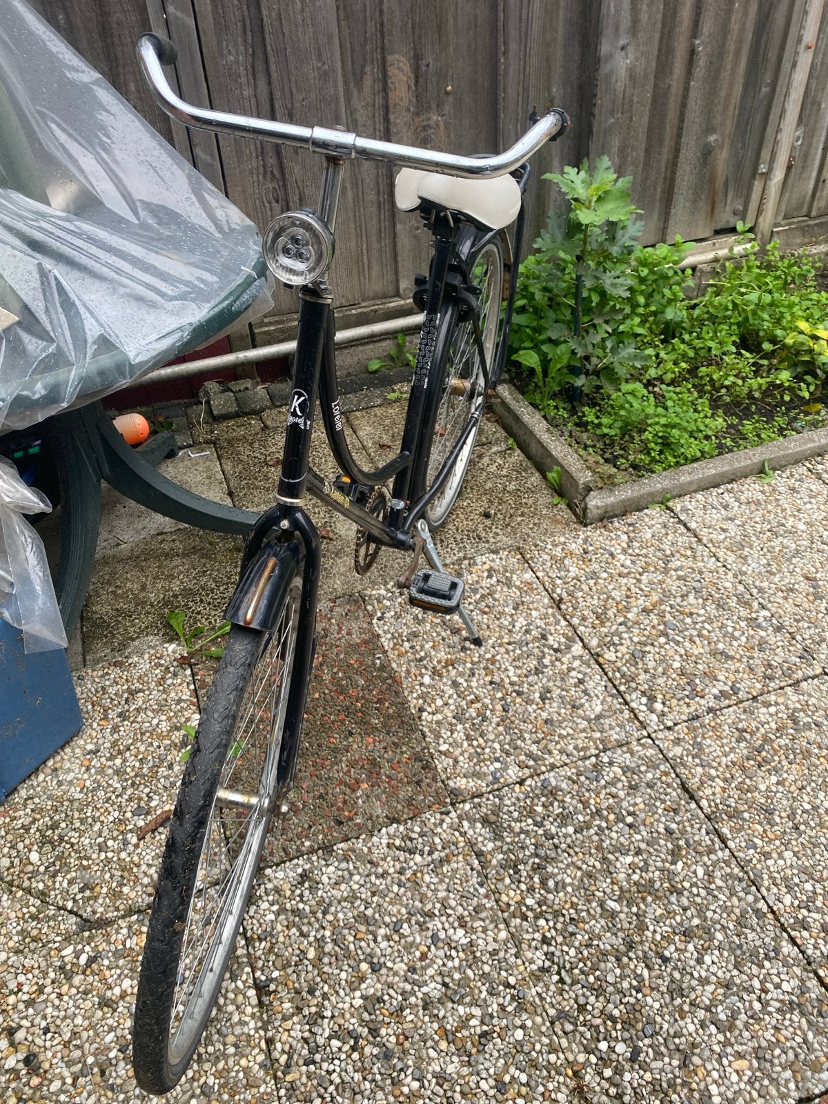 Damesfiets - Zwart - Gebruikt, Fietsen en Brommers, Overige merken, Ophalen of Verzenden, Trommelrem, 53 tot 56 cm