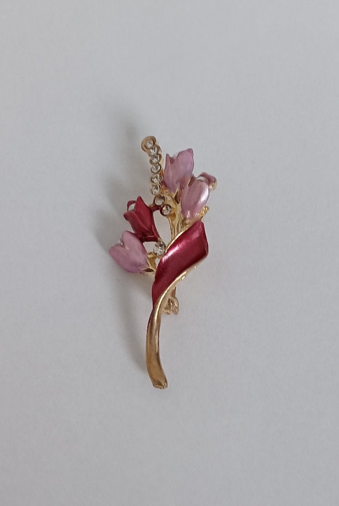 Tulpen broche, Overige materialen, 4 tot 7 cm, Overige kleuren, Nieuw