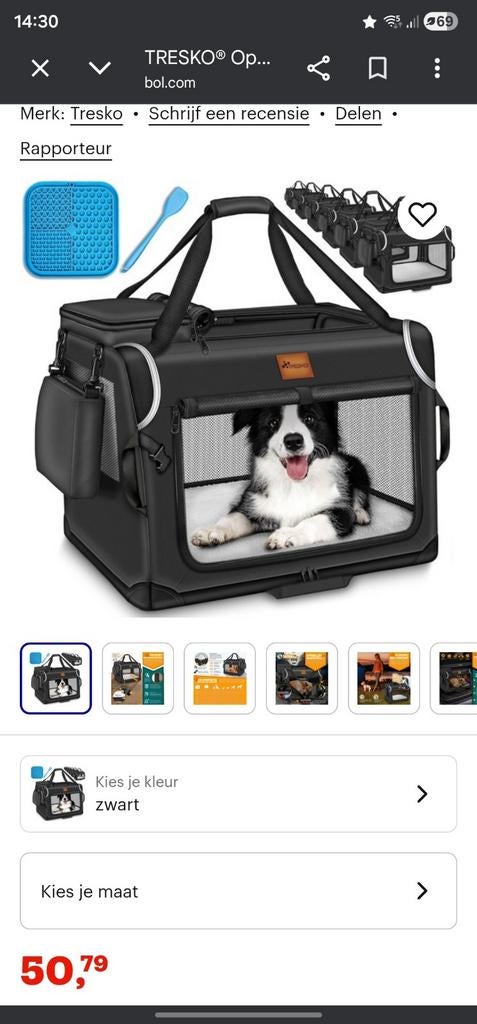 Reisbench voor hond, Ophalen of Verzenden