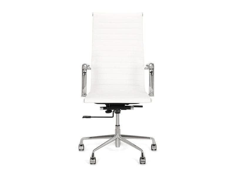 Bureaustoel Jordan 4, PU leder Wit , Alu gepolijst frame, Wit, Nieuw, Ophalen of Verzenden, Bureaustoel