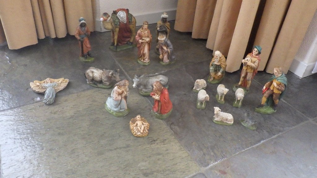 prachtige oude kerststal, Ophalen of Verzenden
