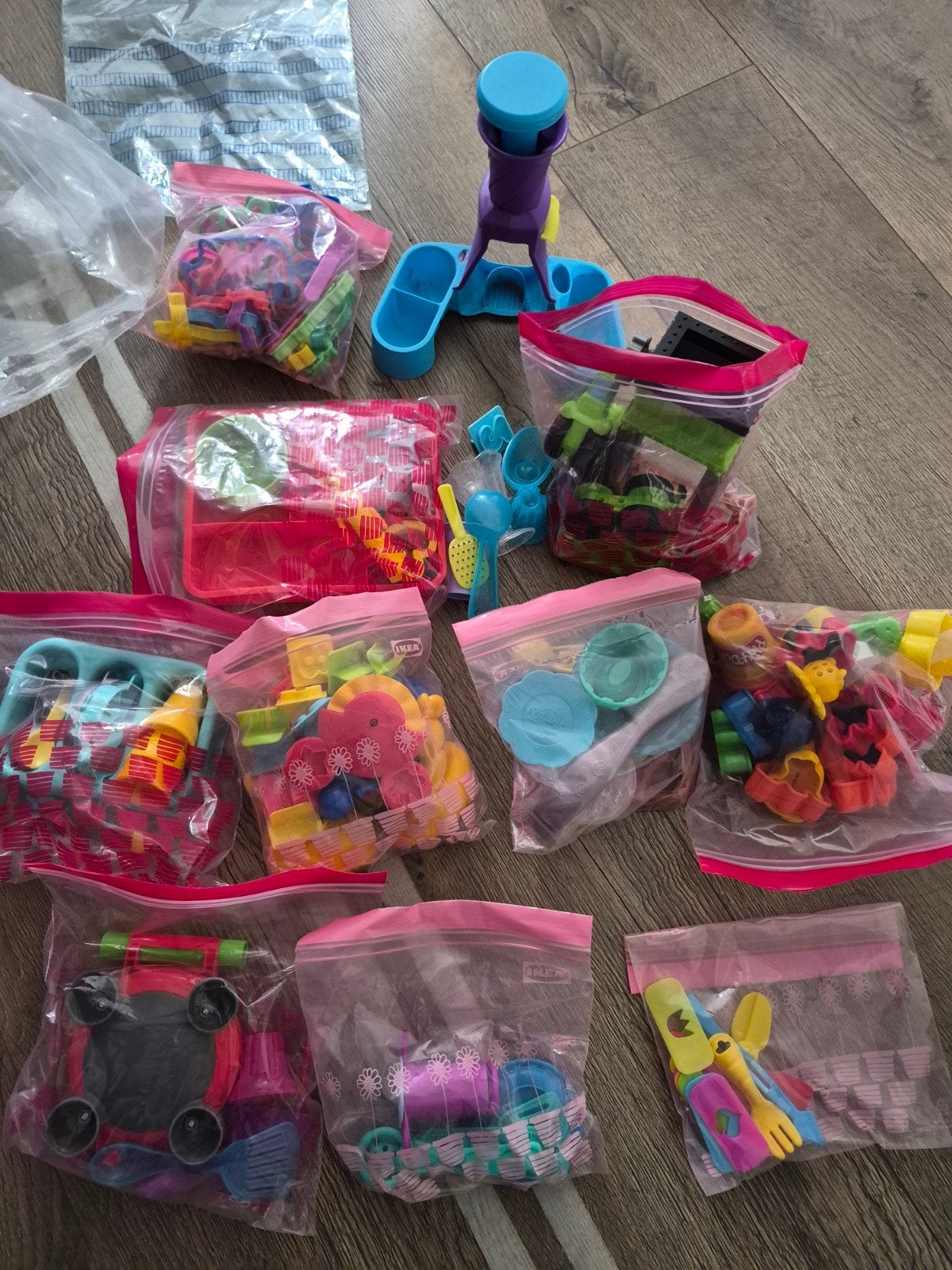 Grote set Play-Doh klei en accessoires, Ophalen of Verzenden, Gebruikt, Knutselen