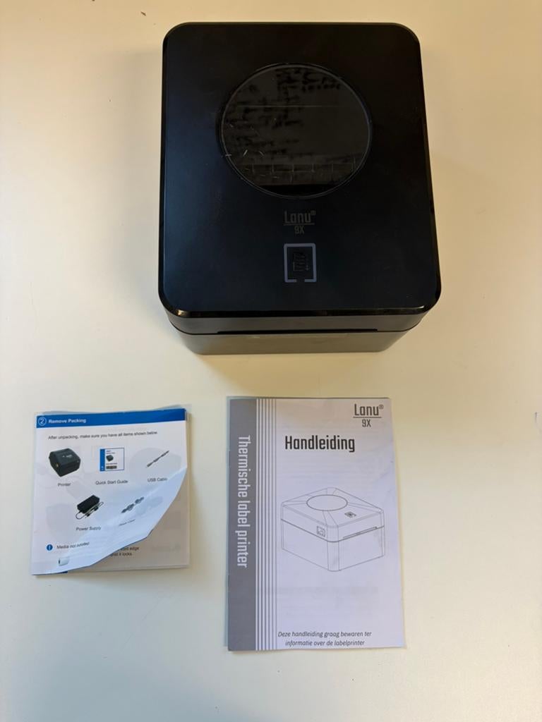 Lanu 9X Thermische Labelprinter – Verzendlabels/PostNL/DHL, Verzenden, Zo goed als nieuw, Qwerty, Etiket