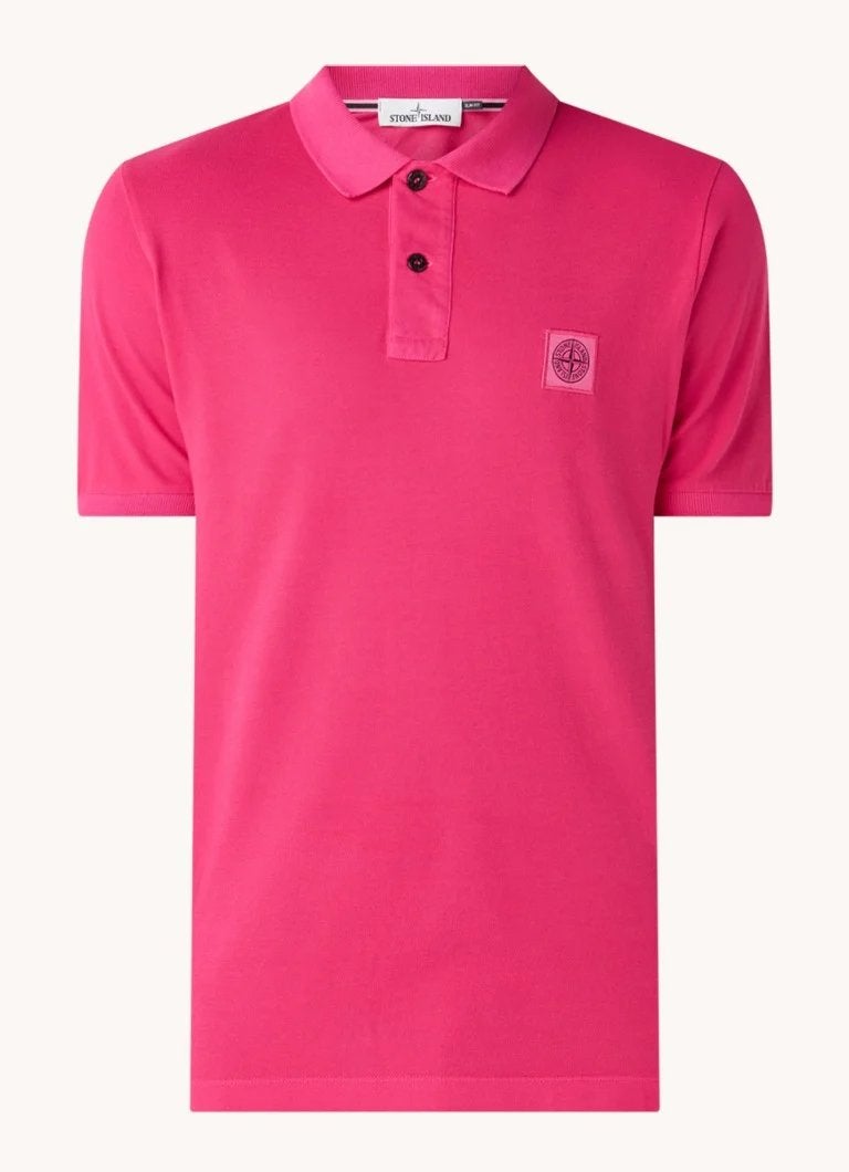 Stone Island Heren Polo M, Ophalen of Verzenden, Zo goed als nieuw, Maat 48/50 (M), Roze
