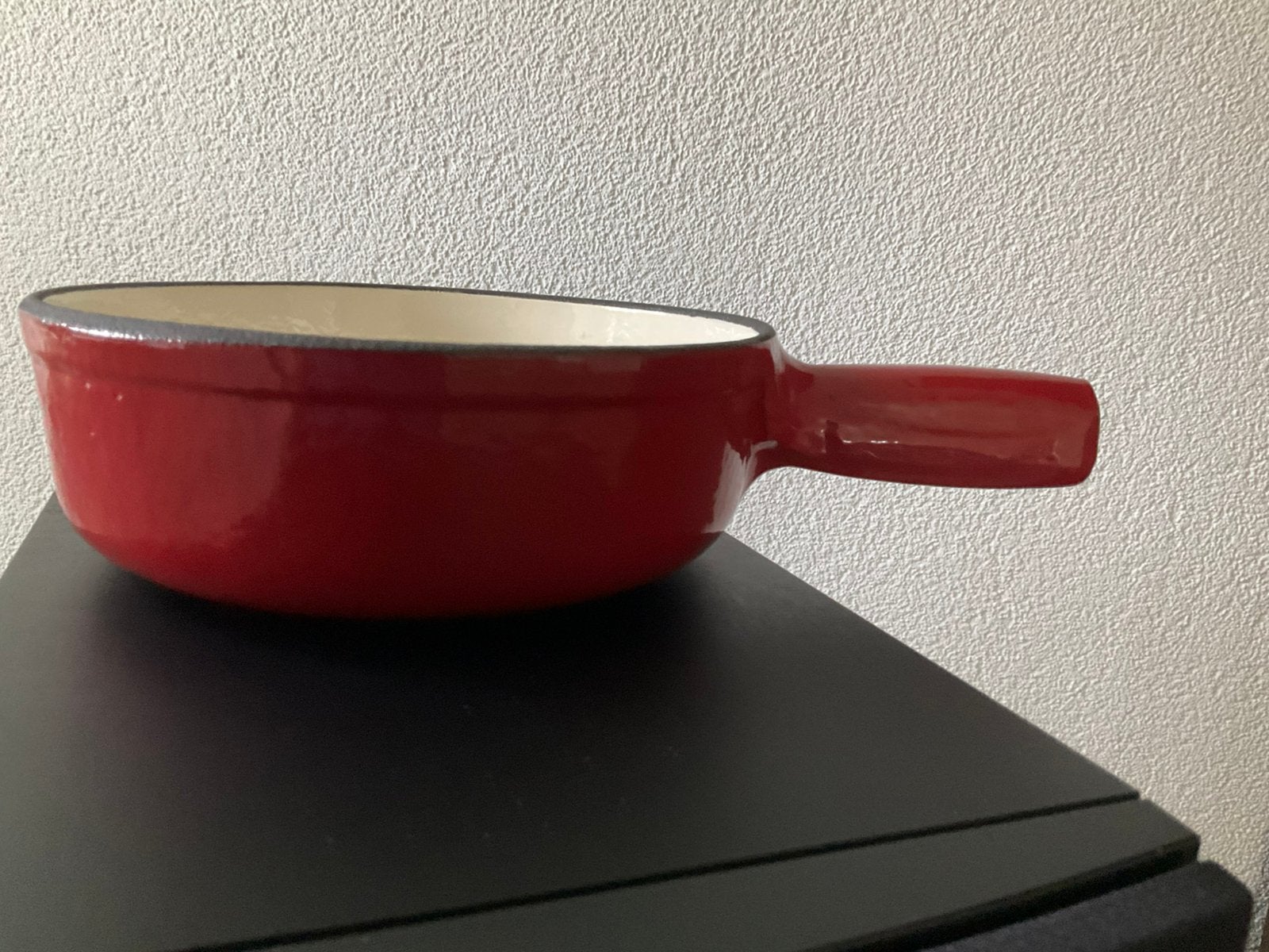 Caquelon of kaasfonduepan, Ophalen, Gebruikt, Gietijzer