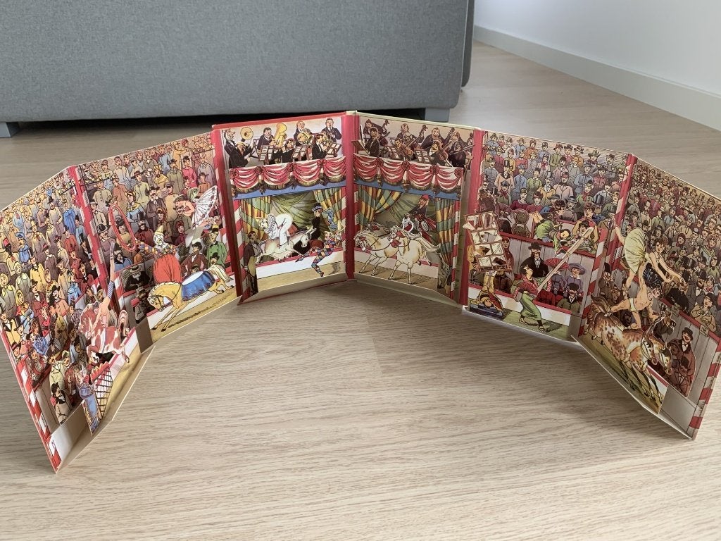Lothar Meggendorfers Internationaler Circus uitvouw boek, Ophalen, Nieuw