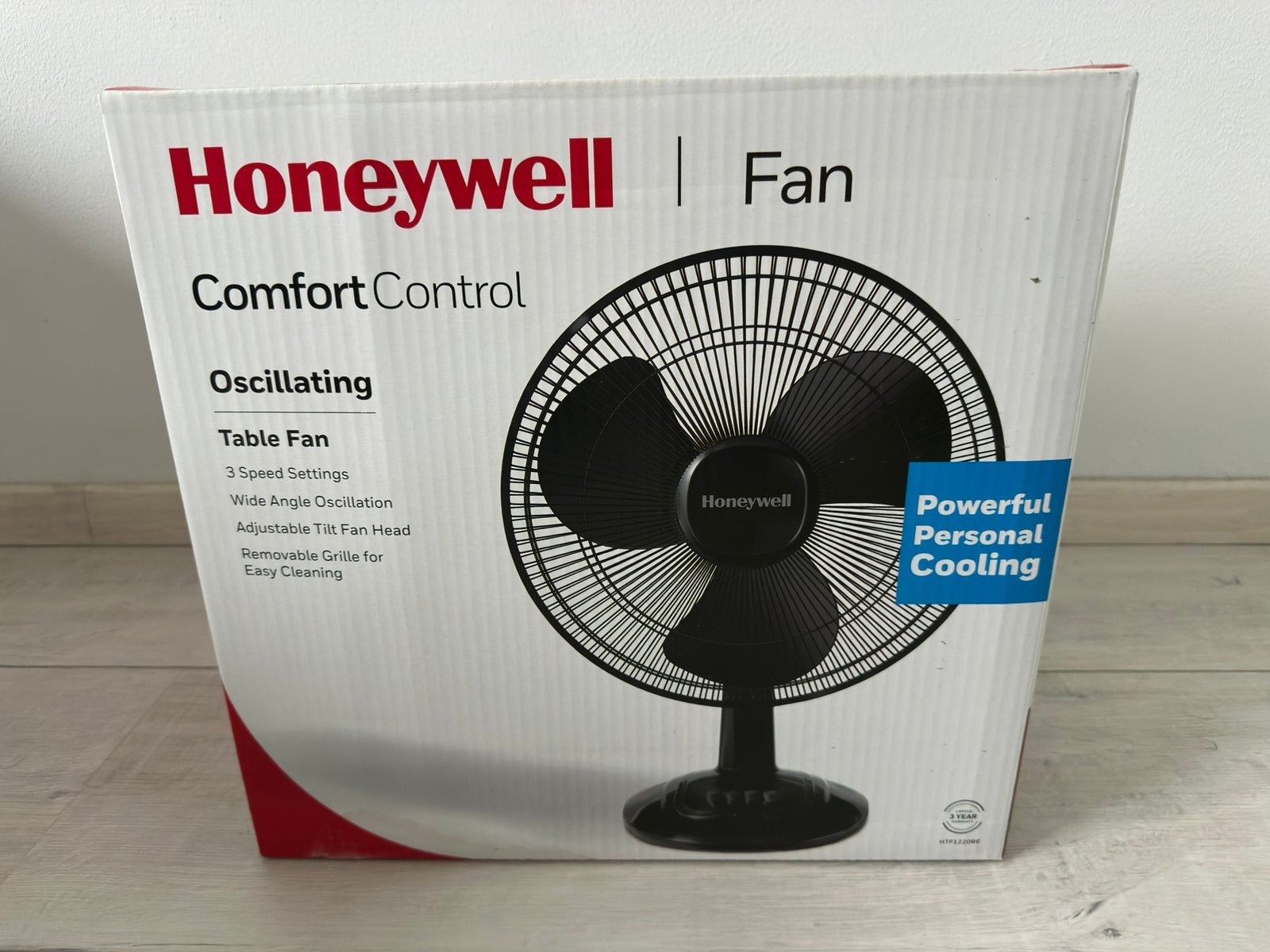 Nieuwe Honeywell tafelventilator - ongebruikt in doos, Witgoed en Apparatuur, Ventilatoren, Ophalen of Verzenden, Nieuw, Tafelventilator