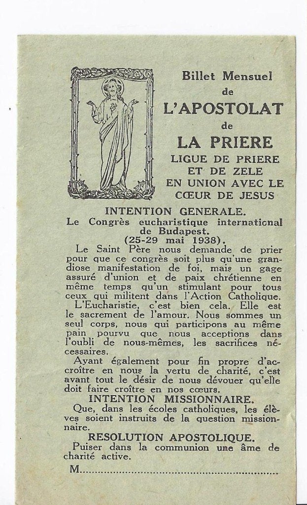 Prentje 85 devotie prentje hart van christus, Ophalen of Verzenden, Gebruikt, Kaart of Prent