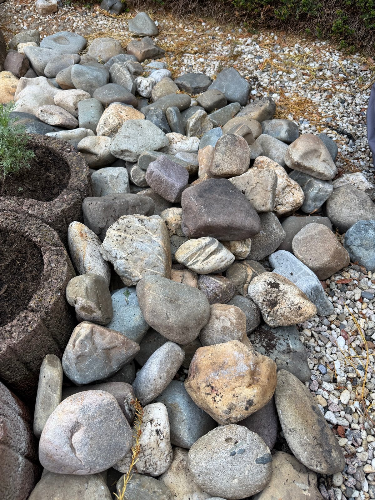 Decoratieve maaskeien en stenen voor tuin of vijver, Tuin en Terras, Grind, Keien en Split, Ophalen, Overige materialen, Gebruikt