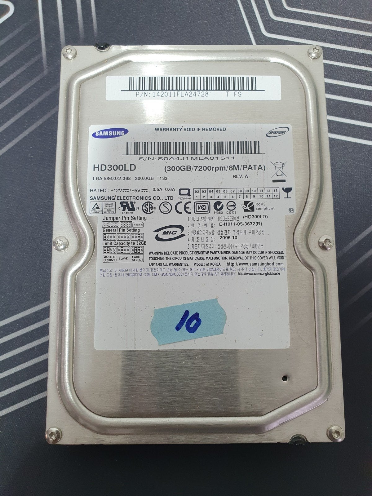 Samsung SpinPoint HD300LD 300GB harde schijf – 3.5" IDE PATA, Computers en Software, Harde schijven, Intern, Gebruikt, ., HDD