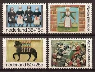 Nederland NVPH nr 1079/82 postfris Kinderpostzegels 1975, Ophalen of Verzenden, Na 1940, Postfris