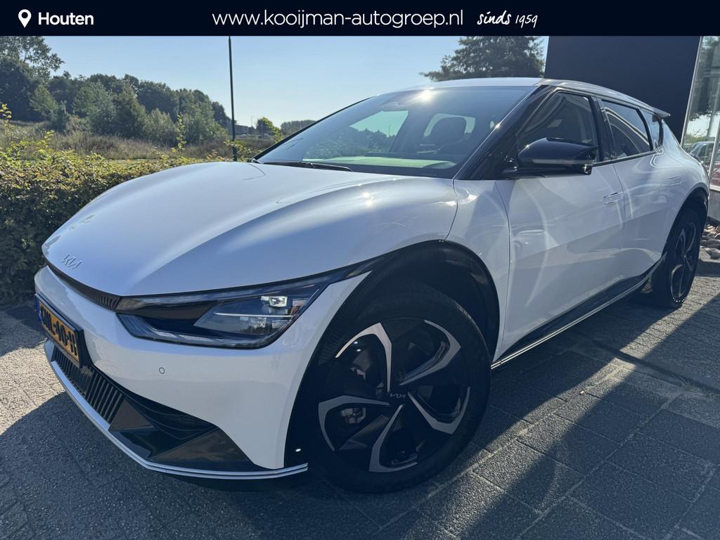 Kia EV6 Edition Advanced 77.4 kWh , Parelmoerwit, 800V, Verw, Auto's, Kia, Automaat, 228 pk, Achterwielaandrijving, Gebruikt