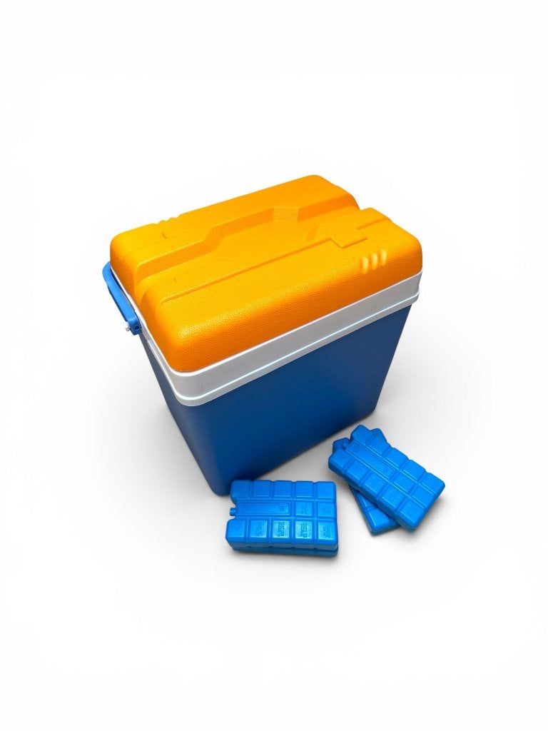24 liter koelbox met 4 koelelementen, Ophalen, Zo goed als nieuw, Koelbox, Koelelement