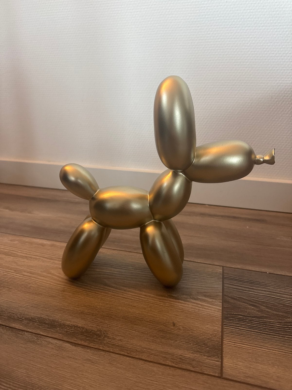 Gouden Ballon Hond Sculptuur, Ophalen, Minder dan 20 cm, Kunststof, Beeld