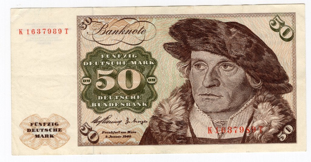 Duitsland 50 Mark 1960 vf ++ eerste uitgave schaars, Verzenden, Duitsland