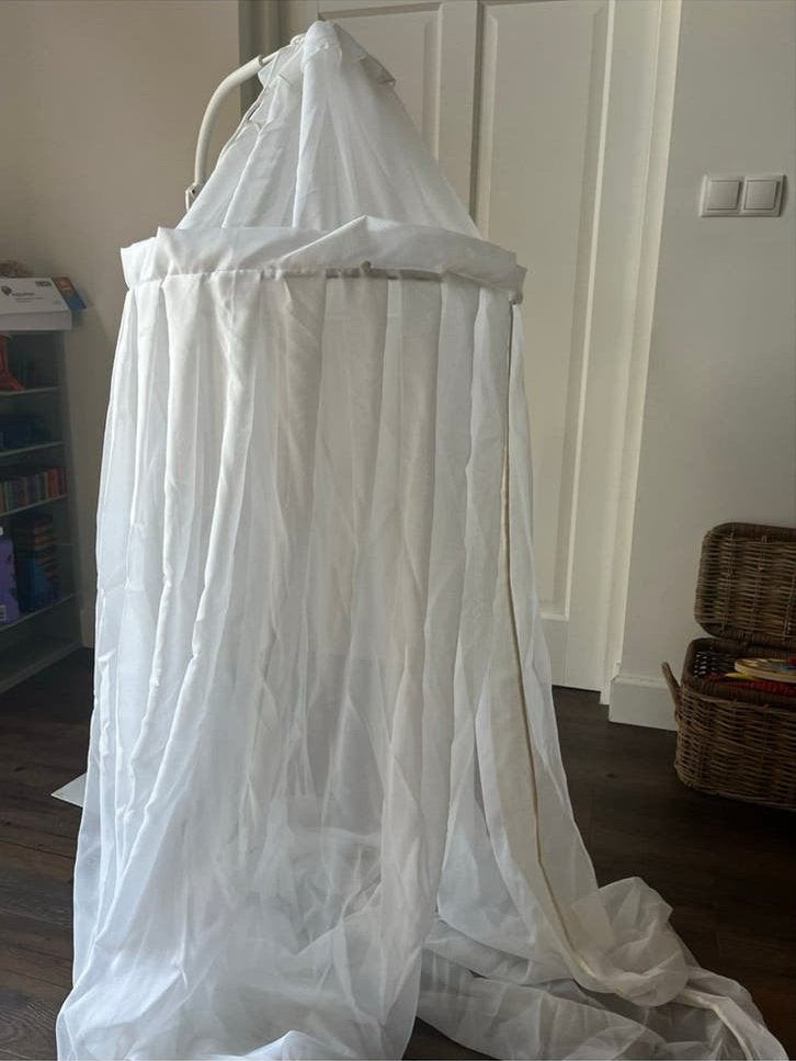 Witte klamboe met standaard - Baby's Only, Ophalen, Inclusief standaard, Zo goed als nieuw, Wit