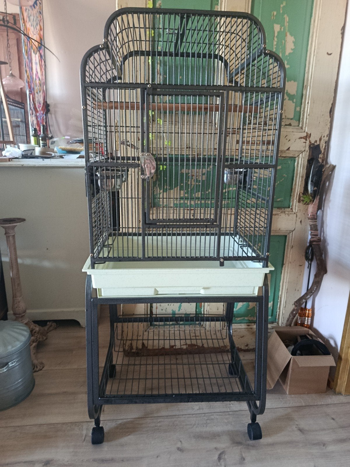 Keddoc vogelkooi 82*60*45, Ophalen, Zo goed als nieuw, Metaal, Vogelkooi