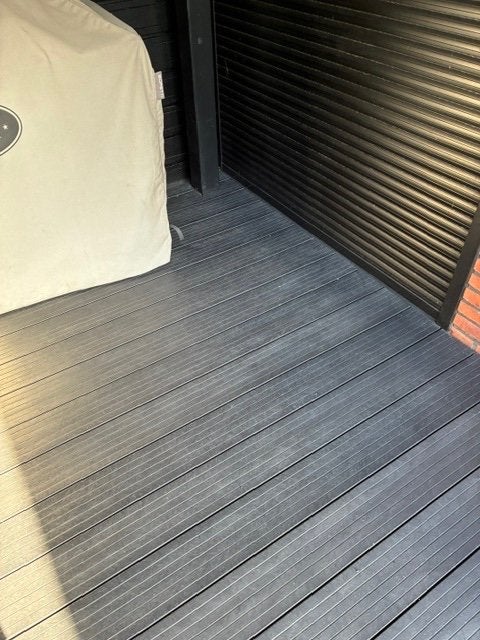 Gova Deck Linea zwart terrasplanken, Ophalen, Nieuw, Hout
