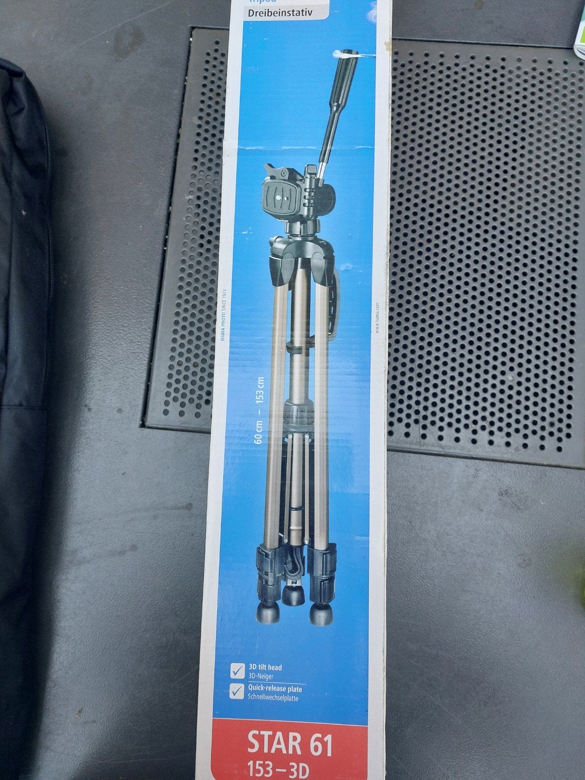 Hama Star 61 153-3D Statief met draagtas - Nieuw, Snelkoppelingsplaat, Nieuw, Hama, 150 tot 175 cm