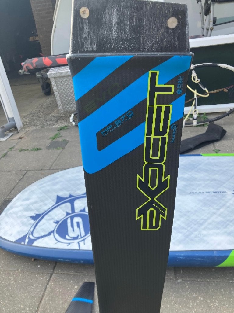 slingshot wizard 150 met fuil exocet full carbon 95, Ophalen of Verzenden, Zo goed als nieuw, Wingsurf-board
