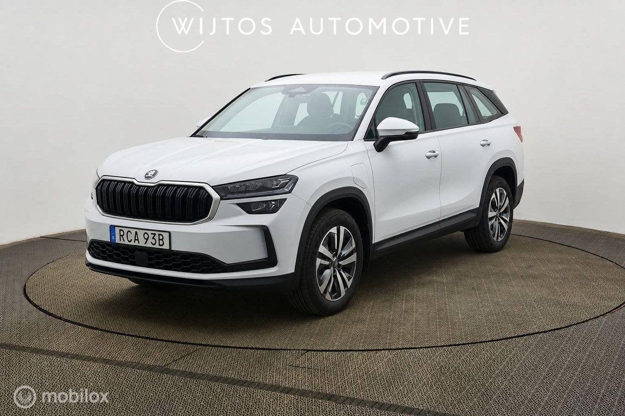 Skoda Kodiaq 1.5 TSI PHEV Business Edition, trekhaak, Auto's, Stof, 4 cilinders, Wit, Plug-in hybride