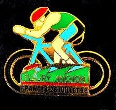 Fleury Michon- France 4-26 juillet 1992 pin, Verzamelen, Speldjes, Pins en Buttons, Verzenden, Nieuw, Sport, Speldje of Pin