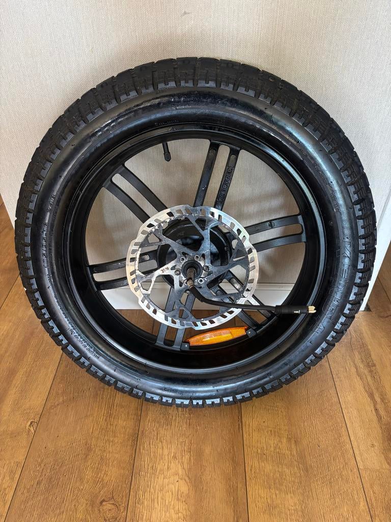 Achterwiel met motor, Voorwiel fatbike ape rider (20x4.0), Fietsen en Brommers, Fietsonderdelen, Gebruikt, Ophalen, Wiel, Fatbike