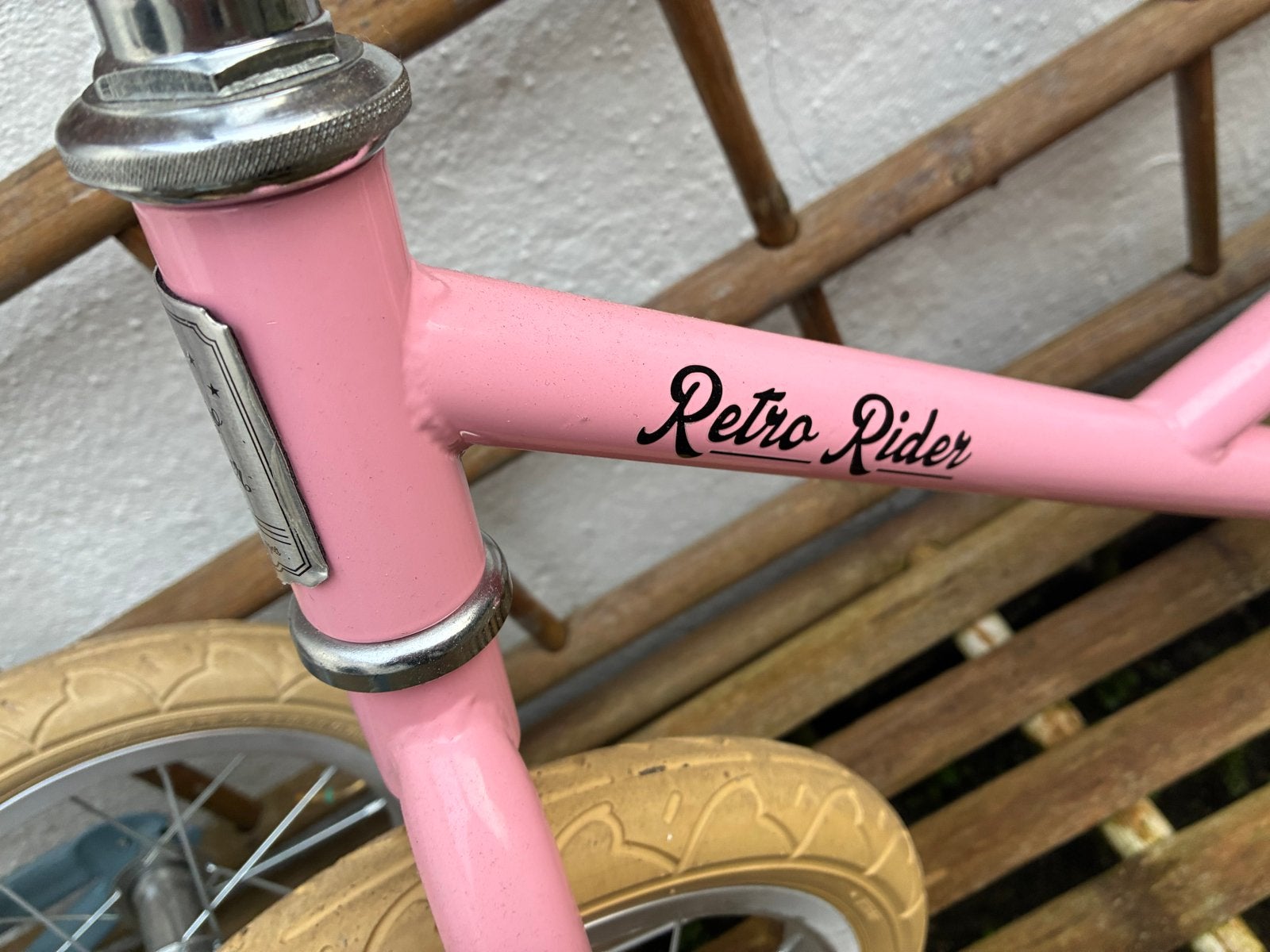 Foto 4 van Retro Rider loopfietsen - Roze en Blauw