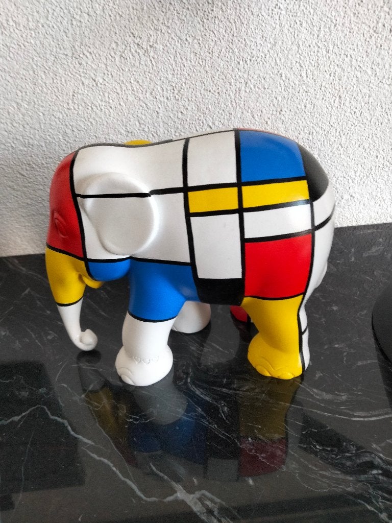 Hommage to Mondiaan, Meerkleurig, Beeld, Ophalen of Verzenden, 10 cm