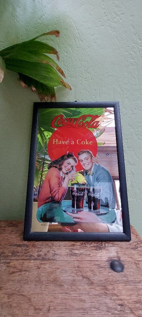 Reclamespiegel Coca-Cola, Ophalen of Verzenden, Nieuw, Reclamebord