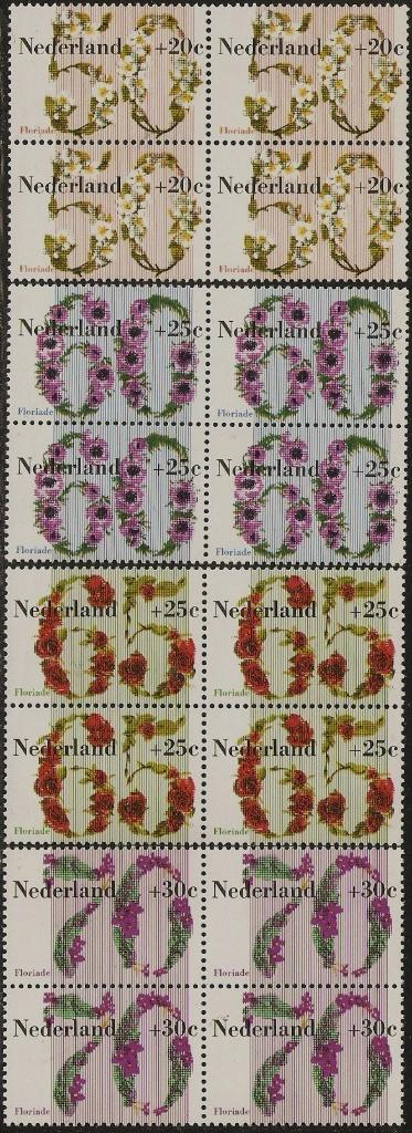 Nederland 1262-1265 blokken Floriade., Verzenden, Postfris