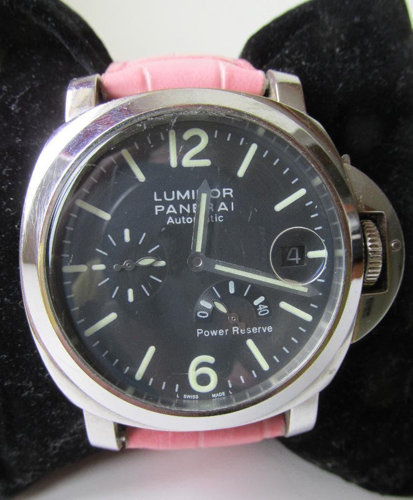 Panerai Luminor automatic OP 6567, Polshorloge, Ophalen of Verzenden, Leer, Gebruikt