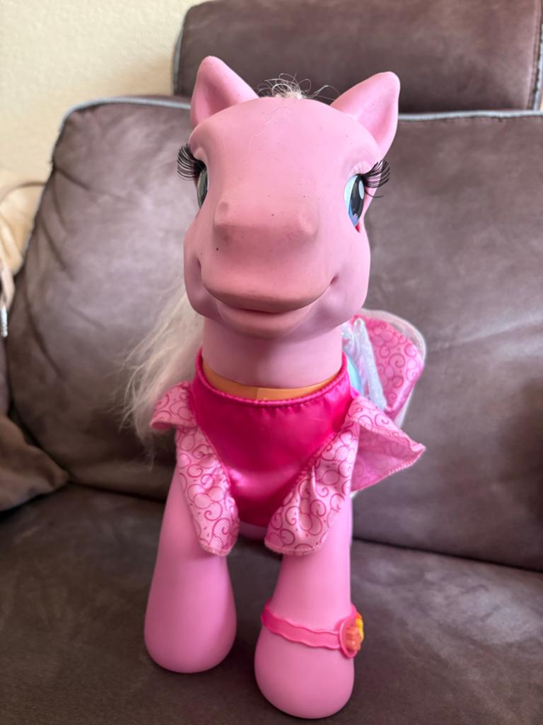 Grote Roze My Little Pony met Vleugels en Jurkje, Kinderen en Baby's, Speelgoed | My Little Pony, Ophalen of Verzenden, Gebruikt
