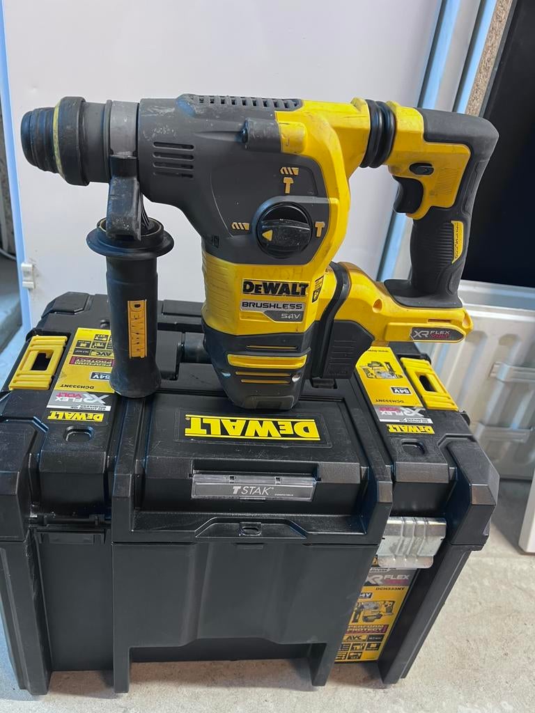 DeWALT DCH333 54V  XR FlexVolt Combihamer In TSTAK - 3.5J, Ophalen of Verzenden, Zo goed als nieuw, Boor- en/of Breekhamer
