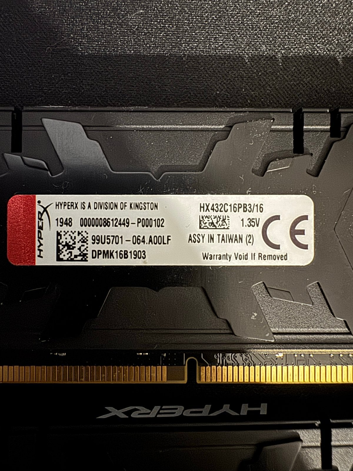 HyperX Predator DDR4 RAM 32GB (2x16GB) 3200MHz, Computers en Software, RAM geheugen, Ophalen, 32 GB, Server, DDR4