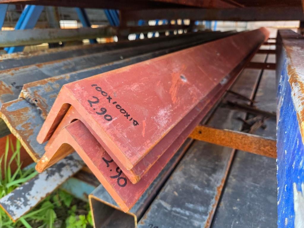 IJZEREN STALEN HOEKLIJN: Hoek 100x100x10, Ophalen, Gebruikt