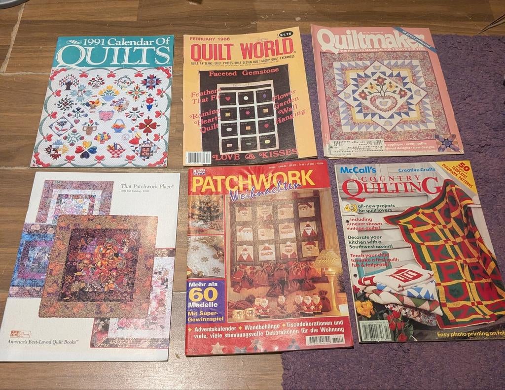 Oude tijdschriften (jaren 80/90) over quilten en patchwork, Boeken, Ophalen of Verzenden, Gelezen, Overige typen
