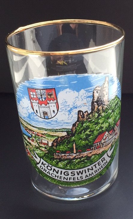 Uniek glaasje Königswinter, Drachenfels am Rhein, Duitsland, Ophalen of Verzenden, Nieuw, Borrel- of Shotglas