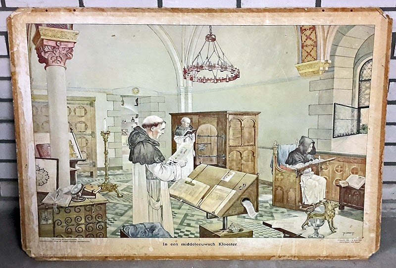 In een middeleeuwsch Klooster versie 2 / J.H. Isings, Antiek en Kunst, Ophalen, Geschiedenis