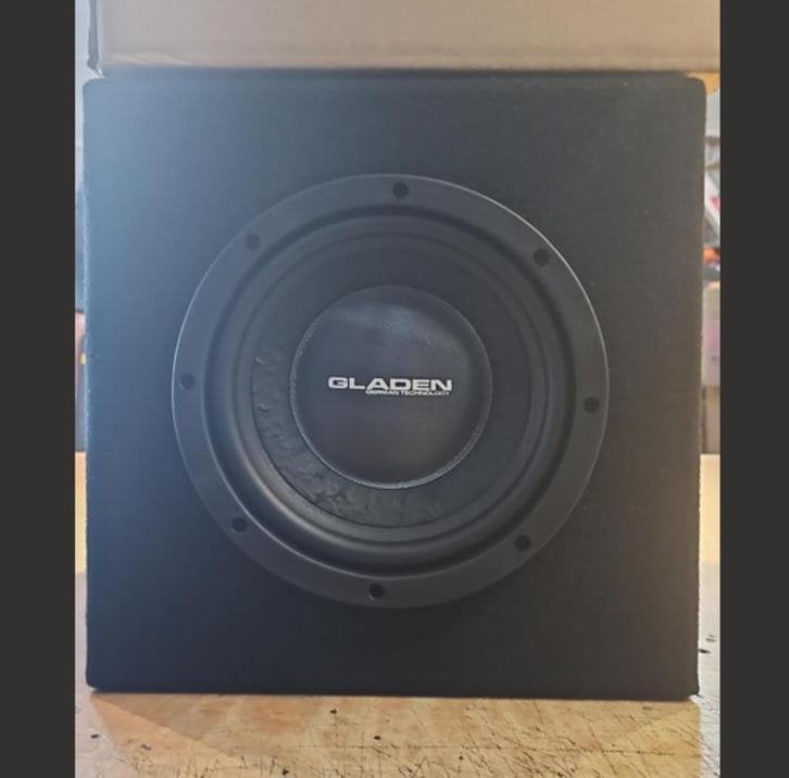 GLADEN subwooferkist 8inch gesloten 250watt 4ohm, Auto diversen, Niet ingevuld, Niet ingevuld, Nieuw, Ophalen of Verzenden