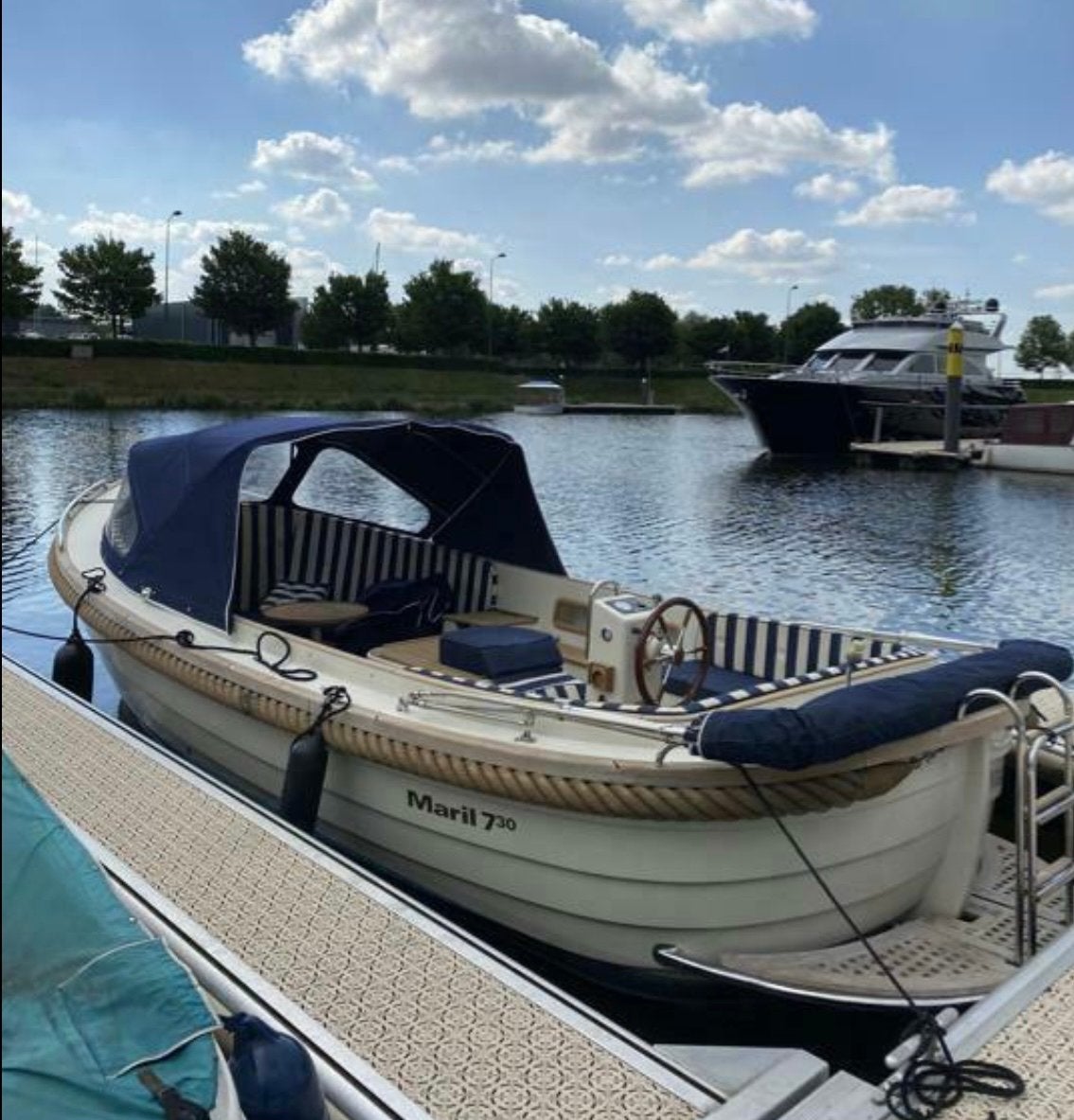 Maril 730 compleet uitgerust en met navigatie en trailer, Overige merken, Dieptemeter, Sloep, Zo goed als nieuw