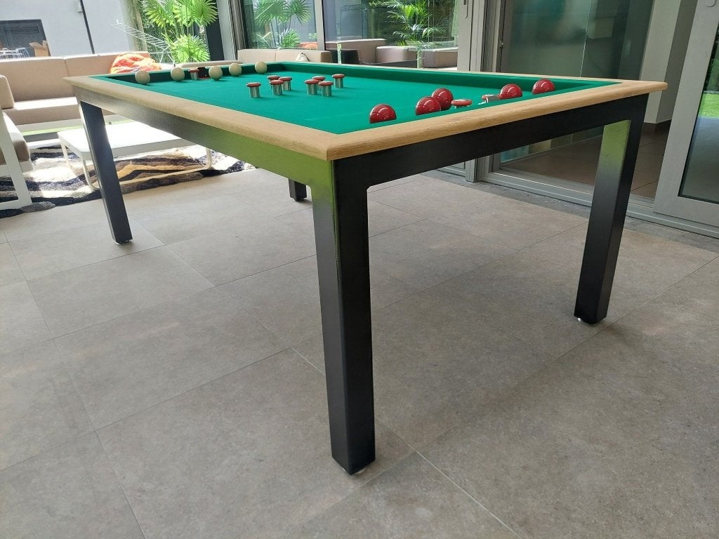 Tapbiljart Ferro Home — eik en staal, instapper | ’t Clubke, Ophalen, Nieuw, Biljarttafel