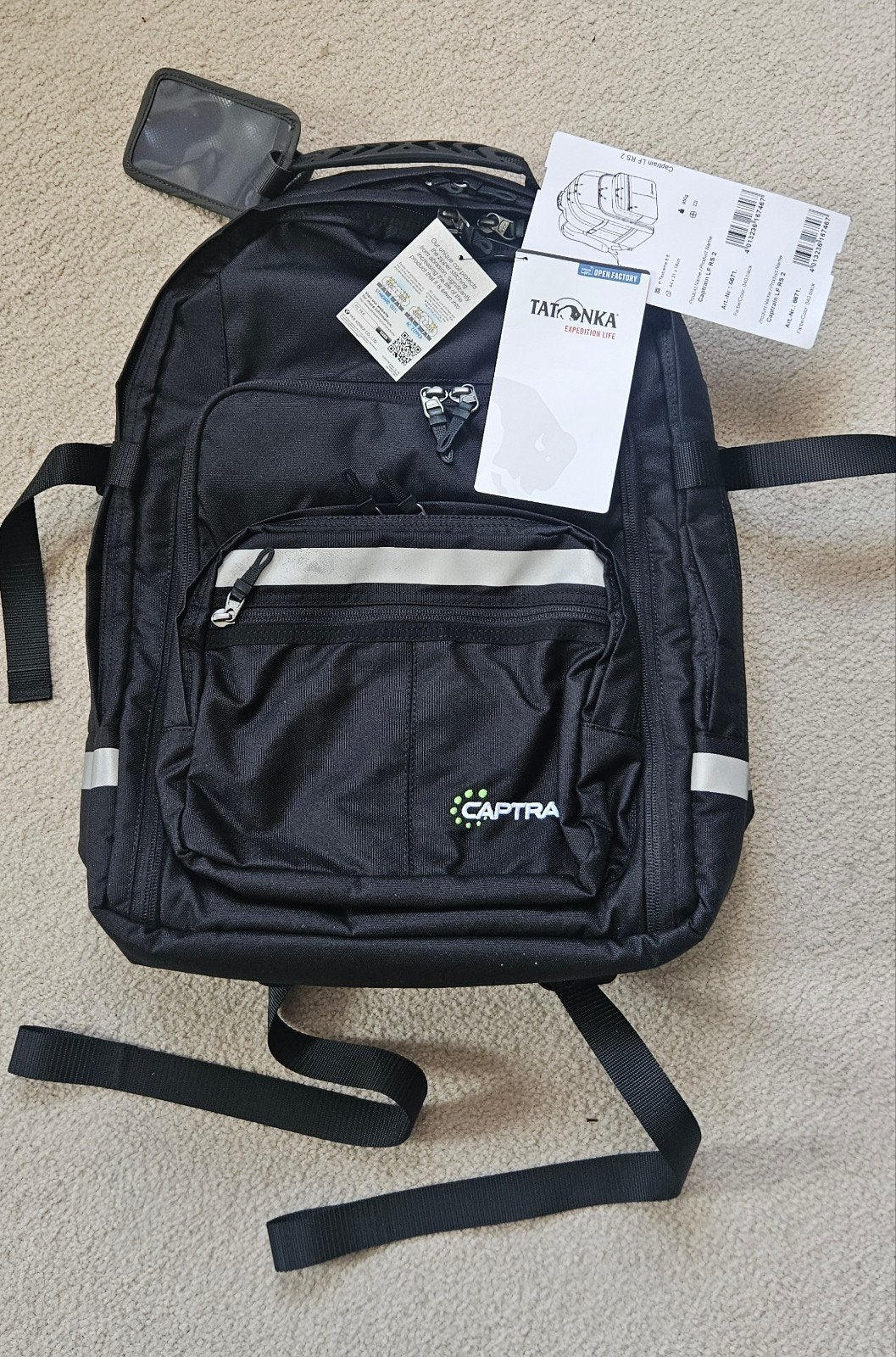 Nieuwe Tatonka rugzak met Captrain logo, Sieraden, Tassen en Uiterlijk, Tassen | Rugtassen, 25 tot 40 cm, Nieuw, Ophalen of Verzenden