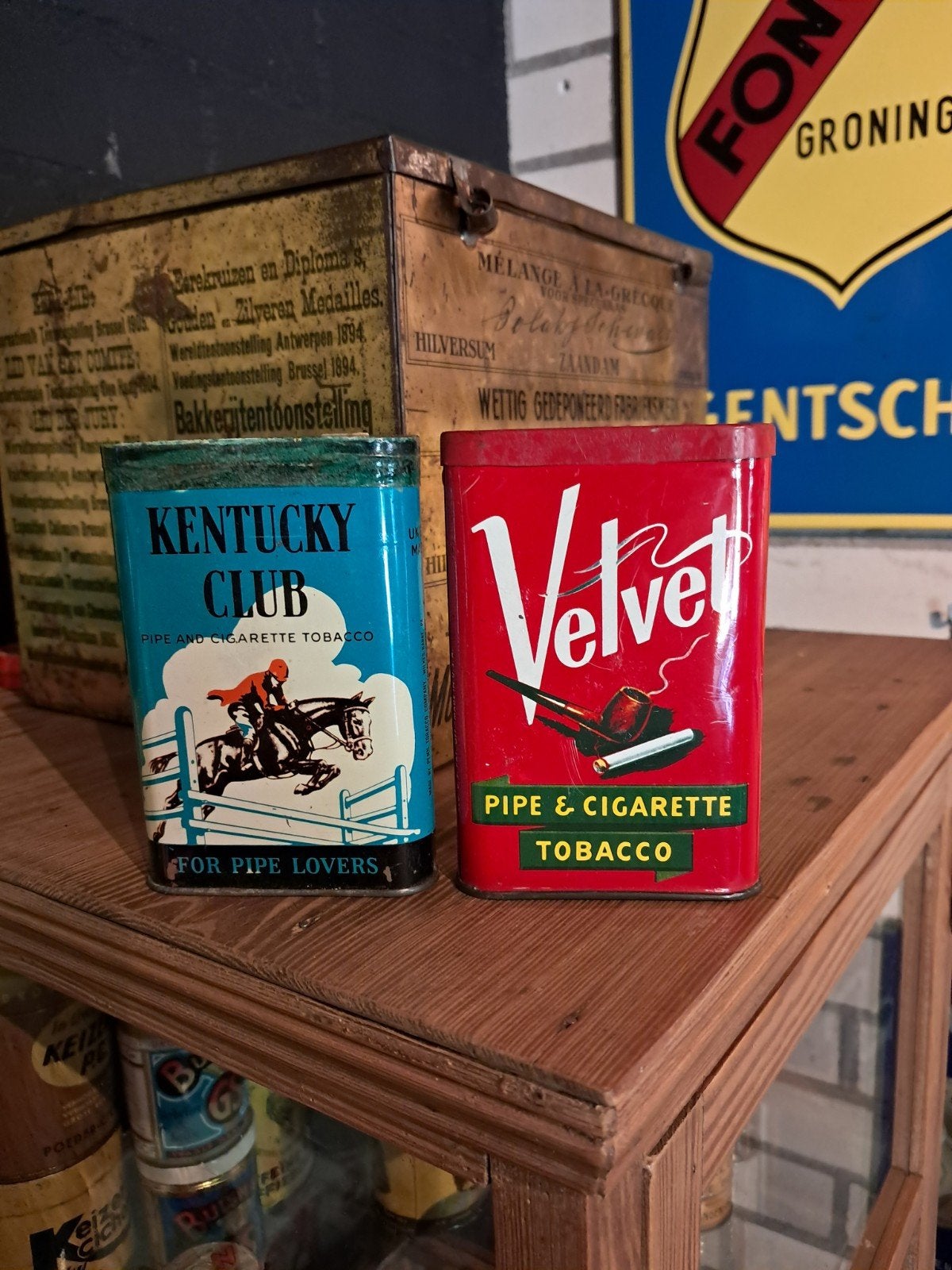 Pijp tabak blikjes, Verzamelen, Blikken, Ophalen of Verzenden, Gebruikt, Overige